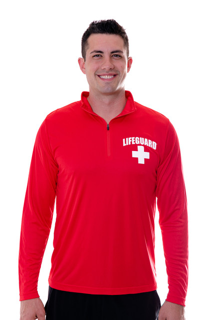 Men's Lifeguard Quarter Zip Active Shirt