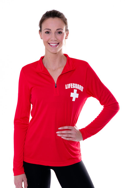 Women's Lifeguard Quarter Zip Active Shirt