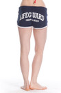 Black Back Ladies Hi-Cut Shorts | Beach Lifeguard Apparel Online Store