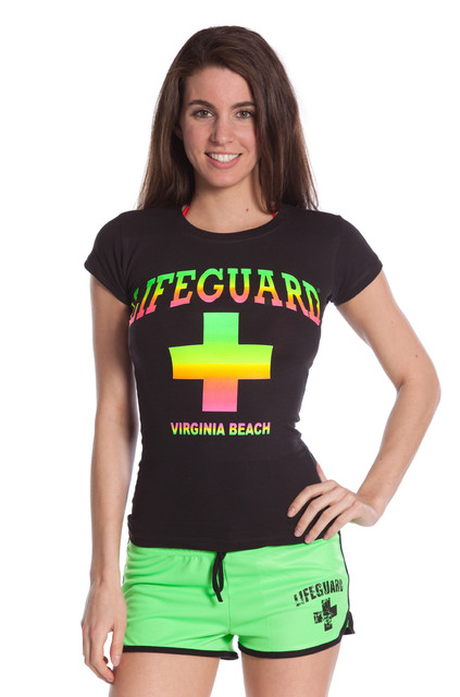 Juniors Neon Blend Tee | Beach Lifeguard Apparel Online Store