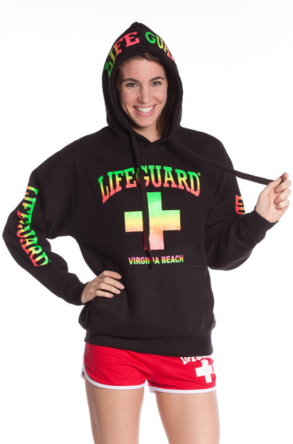 Ladies Iconic Neon Blend Hoodie | Beach Lifeguard Apparel Online Store