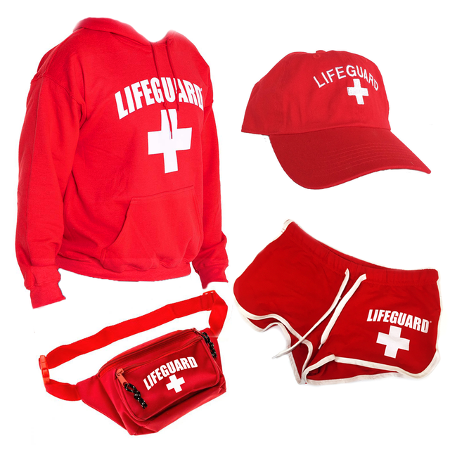 Women's Lifeguard Halloween Costume bundle