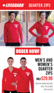 Women's Lifeguard Quarter Zip Active Shirt